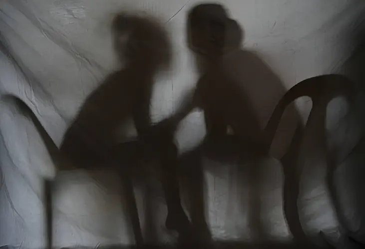 Silhouette of children