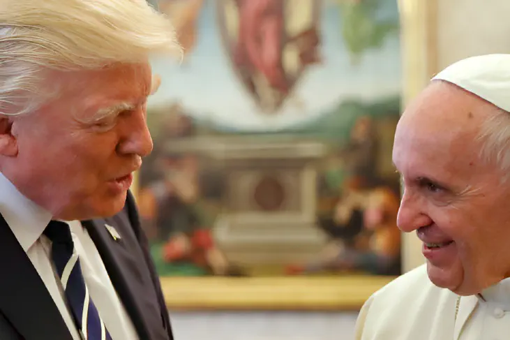 US President Donald Trump met Pope Francis at the Vatican face-to-face